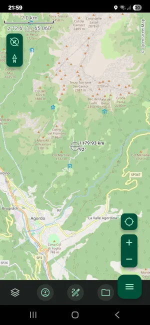 Screenshot CartoExplorer sur mobile